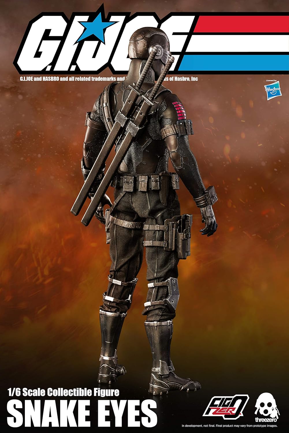 Threezero G.I. Joe Snake Eyes 1/6 Scale Action Figure 12” Premium Collectible