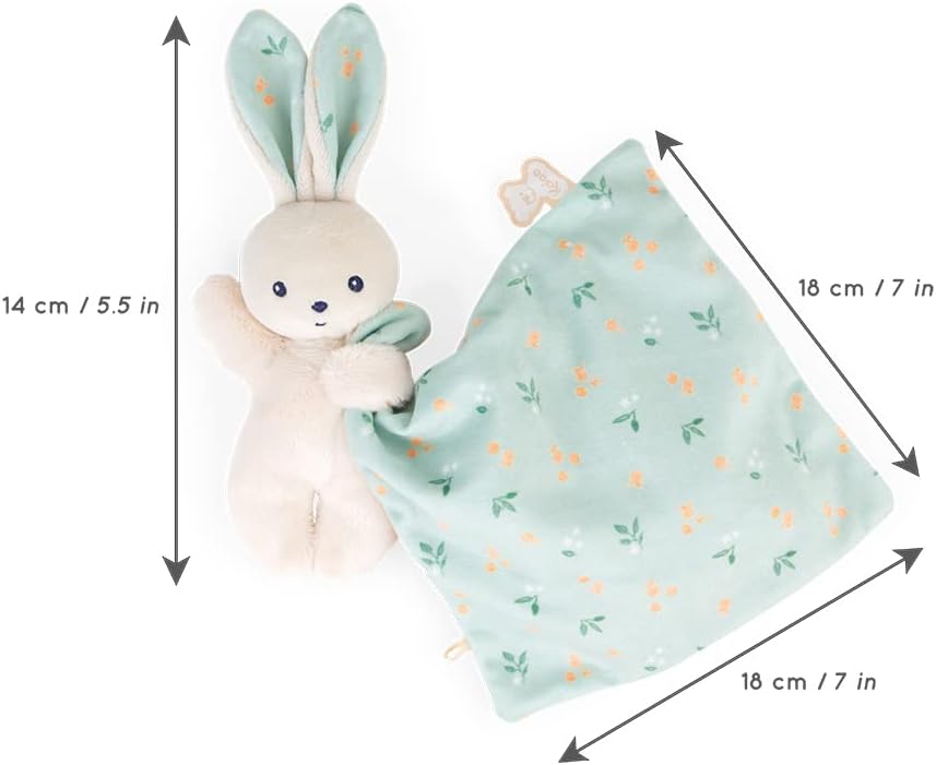 Kaloo Citrus Bouquet Rabbit Comforter 18cm – Baby Soft Toy Security Blanket – Ultra Soft Gift Box K972001