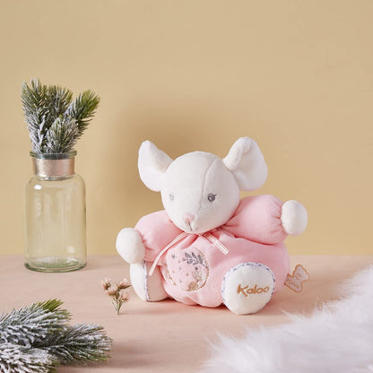 Kaloo PERLE - CHUBBY MOUSE PINK - SMALL