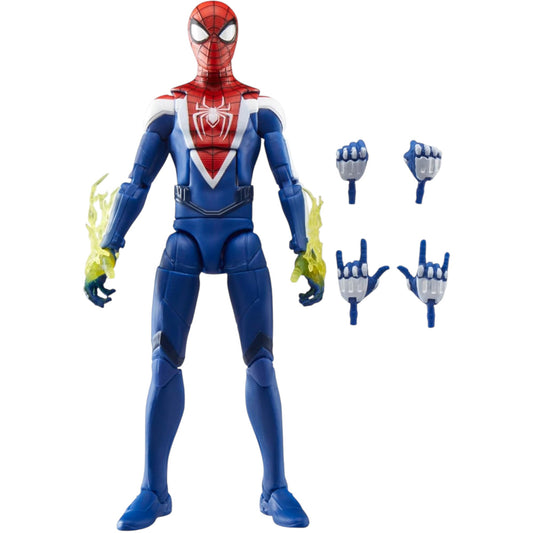 Spider-Man Marvel Legends Gamerverse Miles Morales Upgraded Suit Action Figure (Blue Variant)