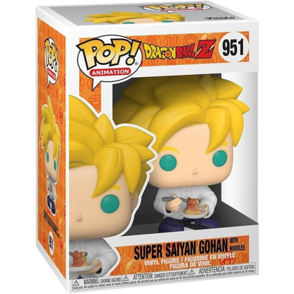 Funko Pop! Dragon Ball Z Super Saiyan Gohan with Noodles Vinyl Figure – Official DBZ Collectible Anime Model Toy