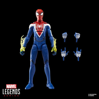 Spider-Man Marvel Legends Gamerverse Miles Morales Upgraded Suit Action Figure (Blue Variant)