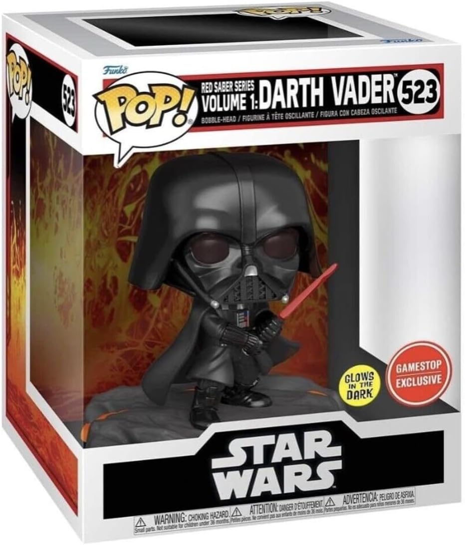 Funko Pop! Star Wars Darth Vader Red Saber Glow in the Dark Vinyl Figure #523 – Special Edition Collectible