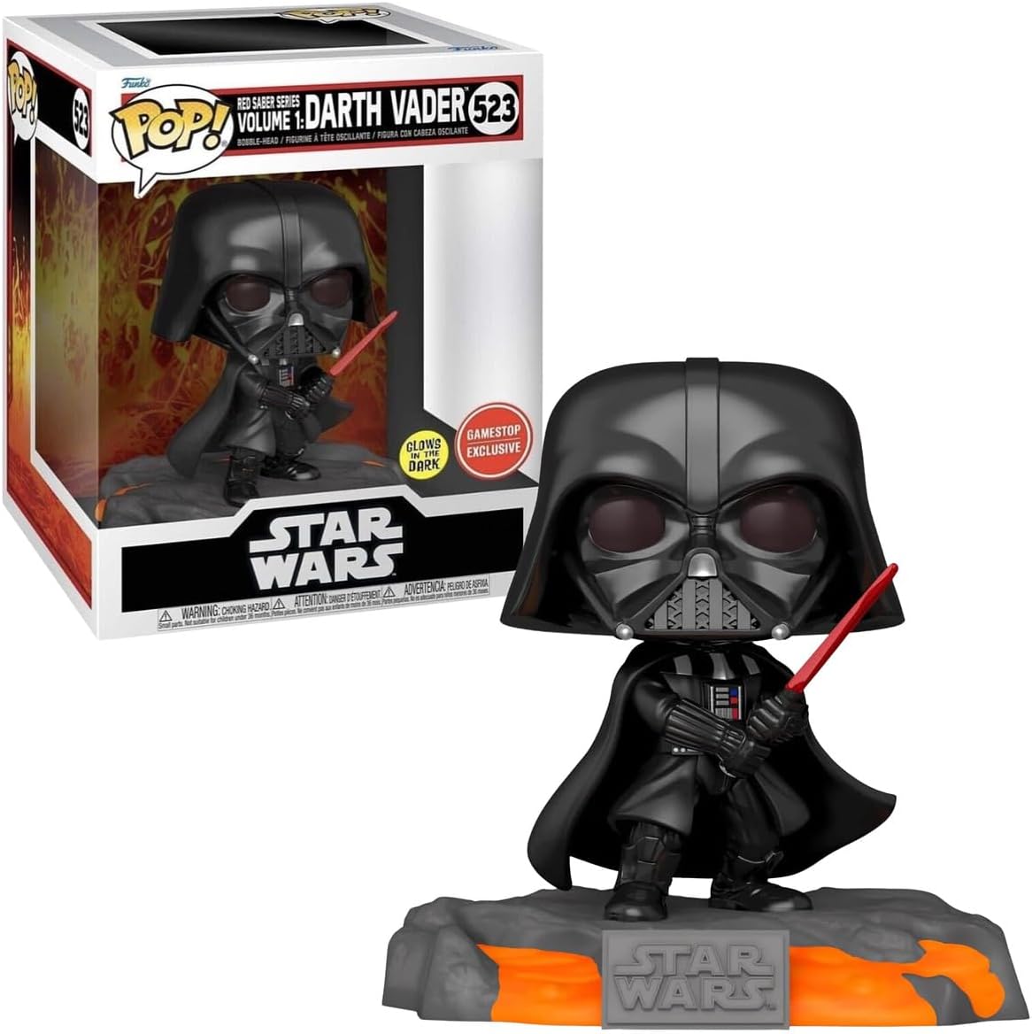 Funko Pop! Star Wars Darth Vader Red Saber Glow in the Dark Vinyl Figure #523 – Special Edition Collectible