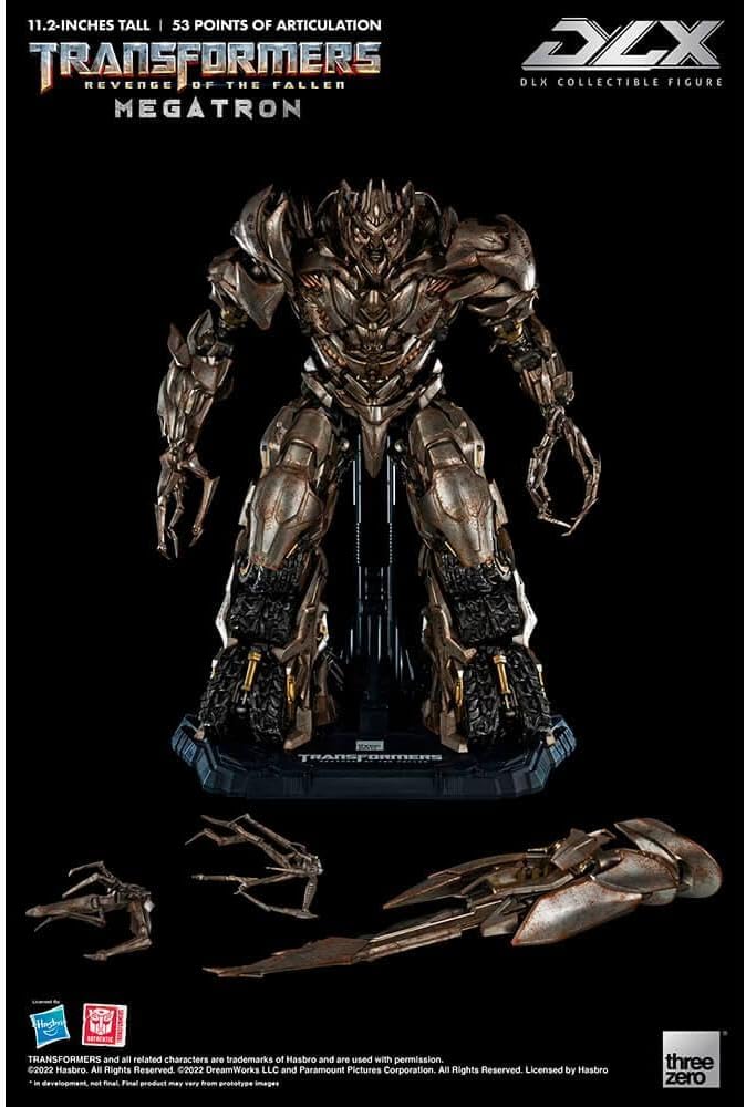 Threezero Transformers Revenge of the Fallen Megatron DLX Deluxe Scale Figure 11.2” Premium Collectible