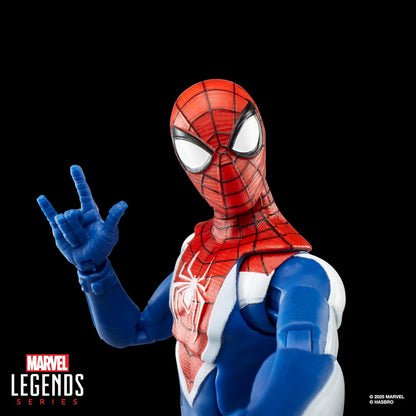 Spider-Man Marvel Legends Gamerverse Miles Morales Upgraded Suit Action Figure (Blue Variant)