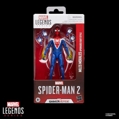 Spider-Man Marvel Legends Gamerverse Miles Morales Upgraded Suit Action Figure (Blue Variant)
