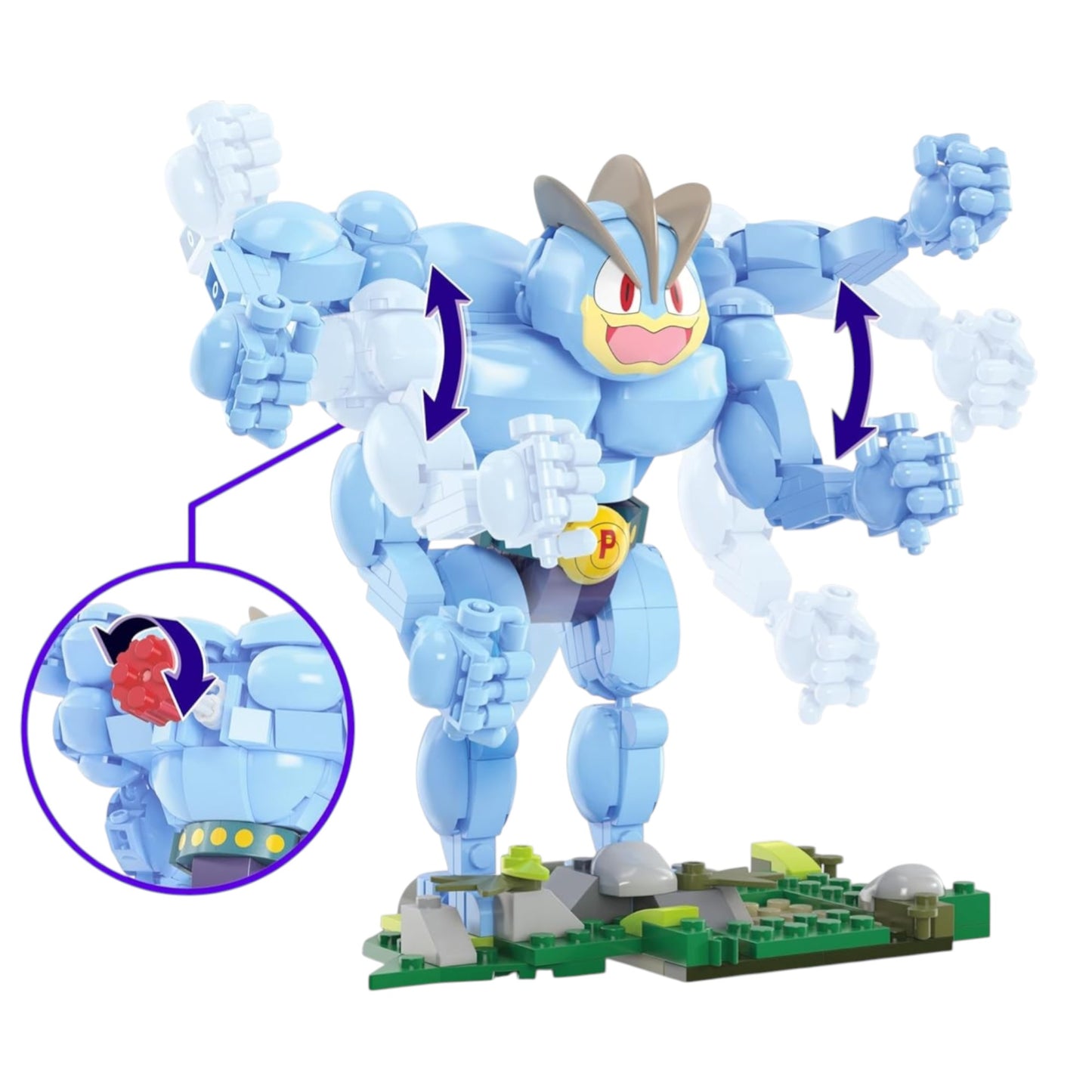 MEGA Pokémon Machamp Building Set 401 Pieces – Poseable Motion Figure Toy HTH70