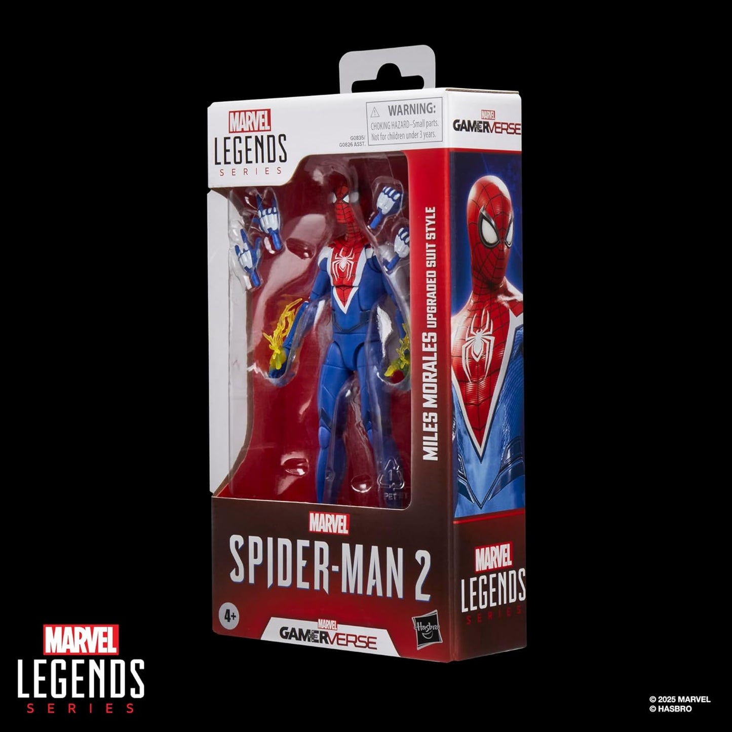 Spider-Man Marvel Legends Gamerverse Miles Morales Upgraded Suit Action Figure (Blue Variant)