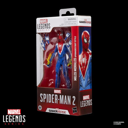 Spider-Man Marvel Legends Gamerverse Miles Morales Upgraded Suit Action Figure (Blue Variant)