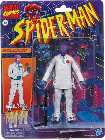 Marvel Hasbro Legends Series Rose Spider-Man 6-Inch Action Figure (5 Accessories)