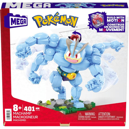 MEGA Pokémon Machamp Building Set 401 Pieces – Poseable Motion Figure Toy HTH70