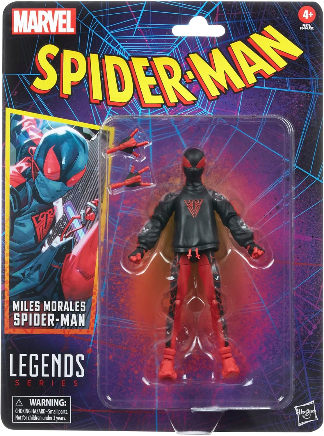 Marvel Hasbro Legends Series Miles Morales Spider-Man 6-Inch Action Figure
