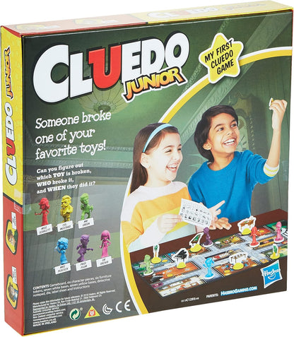 Cluedo Junior Board Game for Kids (Ages 5+) – Broken Toy Mystery Family Game (2–6 Players)