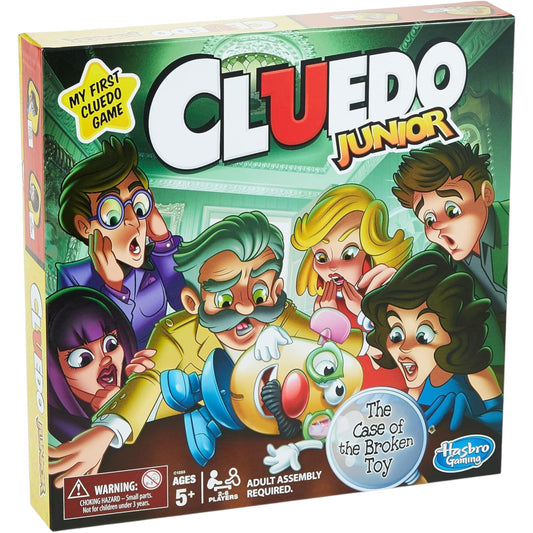 Cluedo Junior Board Game for Kids (Ages 5+) – Broken Toy Mystery Family Game (2–6 Players)