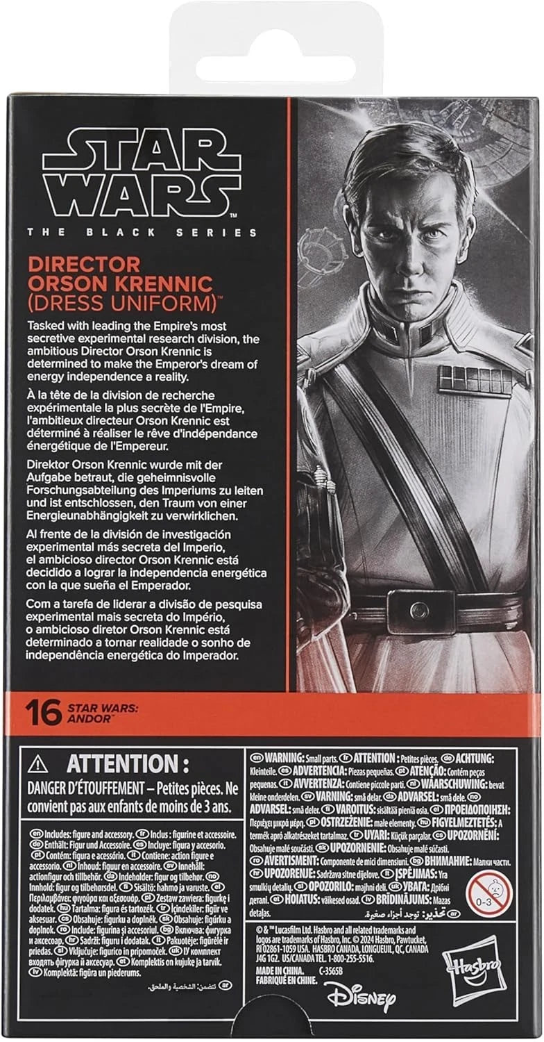 Star Wars Black Series Director Orson Krennic Andor Action Figure 6 Inch